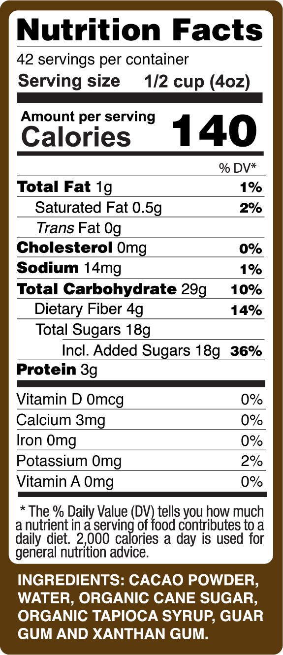 Cacao (Dark Chocolate) Blend - 1 Gal