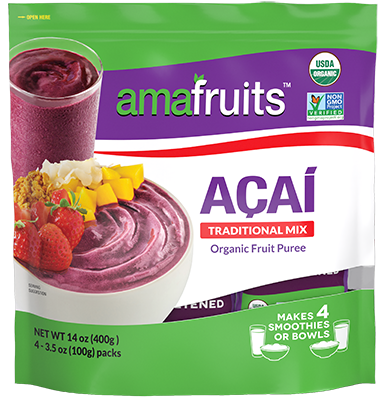 Acai Traditional Mix 14oz Puree | Amafruits