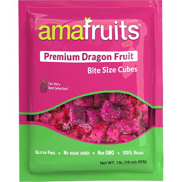 Dragon Fruit Bite-Size Cubes - Amafruits