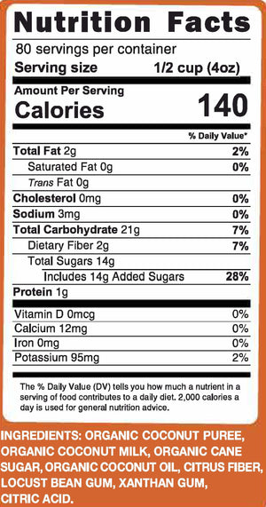 Organic Coconut  - 2.6 Gal Tub
