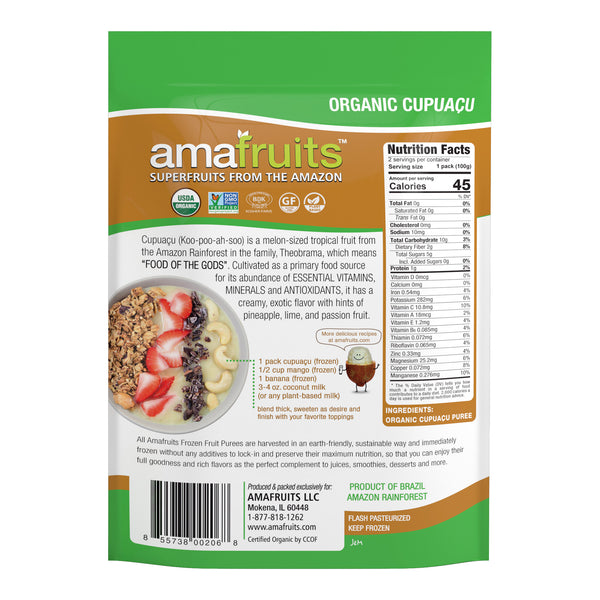 Organic Cupuacu Fruit Packs